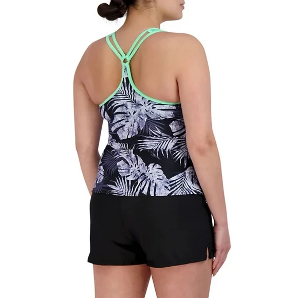 ZeroXposur Womens 2 PC SET UPF 30+ Tankini Swimsuit NWT - Picture 4 of 5